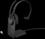 Jabra Evolve2 55 MS Mono USB Headset schwarz USB-A Ladestation