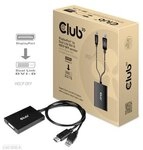 Club 3D DisplayPort Adapter zu DVI-D Dual Link HDCP off aktiv St./B. schwarz