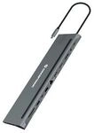 Conceptronic DONN17G 12-in-1 USB 3.2 Gen 1 Dockingstation, HDMI, DP, Card-Reader
