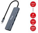 EQUIP 133487 USB-C 5-in-1 Multifunktionsadapter, HDMI, USB 3.2 Gen1, 100W USB PD