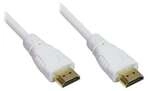 Good Connections High Speed HDMI Kabel 1m mit Ethernet gold Stecker wei&szlig;