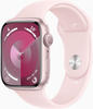 Apple Watch Series 9 GPS 45mm Aluminium Rosè Sportarmband Hellrosa - M/L