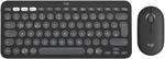 Logitech Pebble 2 Combo Graphite - Schlanke Multi-Device Bluetooth&reg;-Tastatur und