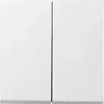 Gira 536227 S3000 Bedienaufsatz 2-fach, System 55, reinwei&szlig; seidenmatt