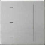 Gira 5365600 S3000 Touchaufsatz, System 55, Edelstahl