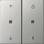 Gira 5367600 S3000 Jalousie- und Schaltuhr BT Pfeile, System 55, Edelstahl