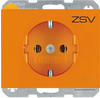 Berker 47157114 Schutzkontakt-Steckdose mit Aufdruck "ZSV "