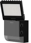 Theben 1020801 theLeda S8-100 BK LED-Strahler mit Bewegungsmelder, schwarz, 4000 K,
