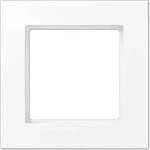 Jung A5581BFWWM Rahmen 1-fach, senkrechte und waagerechte Montage, Thermoplast