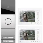 Gira 2432920 Zweifamilienhaus-Paket Wohnungsstation Video Aufputz 7 ,System 106,