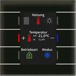 MDT BE-GT2TS.02S KNX Glastaster II Smart mit Farbdisplay und Temperatursensor,