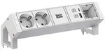 Bachmann 937.413 Steckdosenleiste DESK2, 2x Schutzkontaktsteckdose, 1x Custom Module,