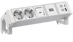 Bachmann 937.404 Steckdosenleiste DESK2, 2x Schutzkontaktsteckdose, 1x...