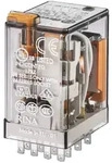 Finder 553490240040 Miniatur-Realais mit Steckanschl&uuml;ssen, 4 Wechsler, 7 A,...
