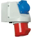 Walther Electric 135 Mini-Kombi Wanddose, 32A, 5P, 6h mit abgesicherten