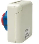 Walther Electric 417306 MONDO Anbaudose gerade, 16A, 3P, 6h, mit Flansch 80x70mm,