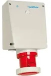 Walther Electric 179 Wasserdichte Wandsteckdose zur Innenbefestigung, 125A, 5P, 6h,