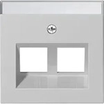 Gira 2640015 Abdeckung 30&deg; mit Beschriftungsfeld f&uuml;r Tragring Modular Jack 2-fach,