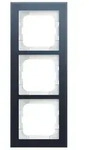 Busch-Jaeger 1723-229 Abdeckrahmen 3-fach, Busch-axcent, glas auster matt