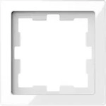 Merten MEG4010-6520 Glas Rahmen 1-fach, D-Life, Kristallwei&szlig;