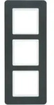 Berker 10136186 Rahmen 3-fach, Q.7, anthrazit samt