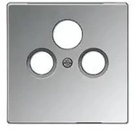 Jung GCR2990SAT Abdeckung f&uuml;r Universal-Sat/BK-Dosen 1-fach, Metall verchromt,...