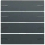 Gira 575473 Wippenset 4-fach f&uuml;r Tastsensor 4.70, System 70, anthrazit...