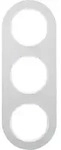 Hager WLD9300AW Rahmen 3-fach, Tragmaterial Kunststoff wei&szlig;, R.Classic,...