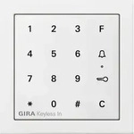 Gira 2605112 Gira Keyless In Codetastatur, Fl&auml;chenschalter, reinwei&szlig; gl&auml;nzend