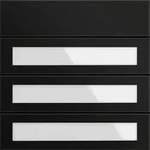 Gira 5533925 Ruftastenmodul 3-fach, System 106, Schwarz matt