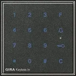 Gira 260567 Gira Keyless In Codetastatur, Gira TX_44, (WG UP), anthrazit