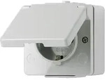 Jung 620W Schutzkontakt-Steckdose, 16 A 250 V ~, IP 44, WG 600