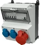 Mennekes 920009 AMAXX Steckdosen-Kombination, IP44, 1x CEE, 2x Schutzkontakt