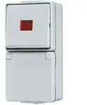 Jung 676KOW Schutzkontakt-Steckdose 16 A 250 V ~ mit Wipp-Kontrollschalter Universal