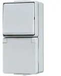 Jung 676W Schutzkontakt-Steckdose 16 A 250 V ~ mit Schalter Universal Aus-Wechsel 10