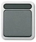 Merten MEG3117-8029 Kreuzschalter, 1-polig, AQUASTAR, lichtgrau