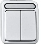 Merten MEG3115-8019 Serienschalter, 1-polig, AQUASTAR, polarwei&szlig;