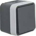 Berker 30763505 Wechselschalter, Aufputz W.1, grau