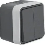 Berker 30753505 Serienschalter AP, W.1, grau/lichtgrau