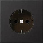 Jung AL1520D Schutzkontakt-Steckdose, 16 A 250 V ~, Aluminium lackiert, Serie LS,