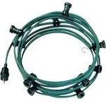 Bachmann 740.006 Lichterkette mit E27 Fassungen, 20 Fassungen, 20m, mit Stecker und