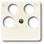 Busch-Jaeger 1743/10-04-212 Zentralscheibe TV/SAT, 4-fach f&uuml;r Antennensteckdose der