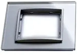 Berker 10116414 Glasrahmen 1-fach, B.7, Glas alu/alu matt lackiert