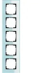 Gira 021518 Abdeckrahmen 5-fach, Gira Esprit, Glas mint