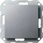 Gira 026826 Blindabdeckung mit Tragring, System 55, Farbe alu