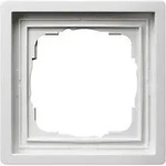 Gira 0211112 Abdeckrahmen 1-fach, Fl&auml;chenschalter, reinwei&szlig; gl&auml;nzend