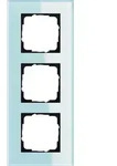 Gira 021318 Abdeckrahmen 3-fach, Gira Esprit, Glas mint