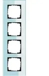 Gira 021418 Abdeckrahmen 4-fach, Gira Esprit, Glas mint