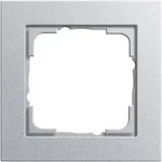 Gira 021125 Abdeckrahmen 1-fach. Gira E2, Farbe alu