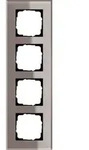Gira 0214122 Abdeckrahmen 4-fach, Esprit Glas